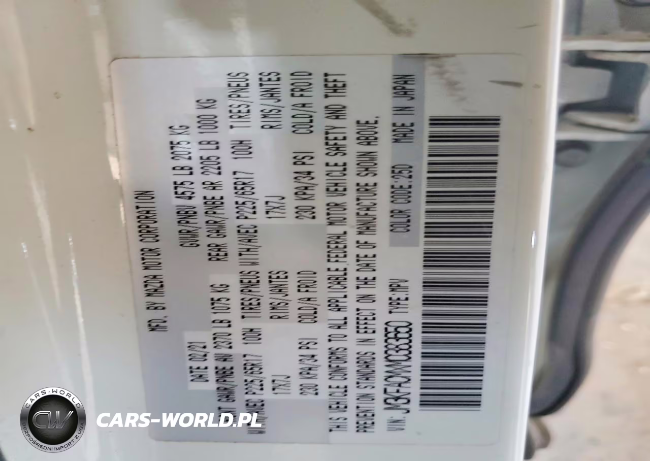 2021 Mazda Cx-5 Touring VIN:JM3KFACMXM0383650 - 12