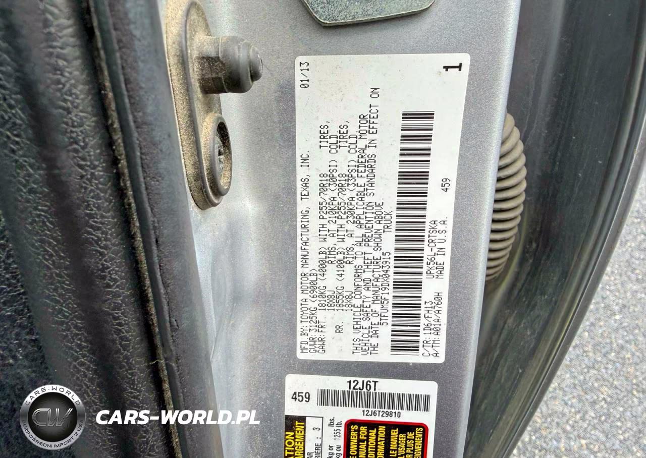 2013 Toyota Tundra Double Cab Sr5 VIN:5TFUM5F19DX043915 - 10