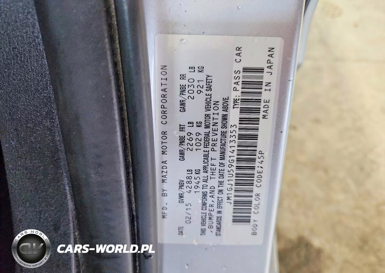 2016 Mazda 6 Sport VIN:JM1GJ1U59G1413353 - 12