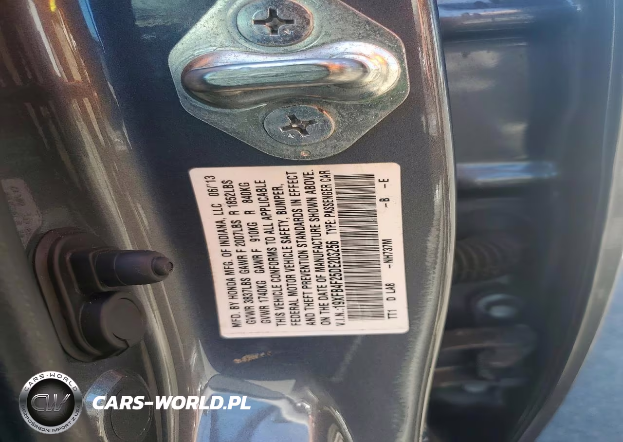 2013 Honda Civic Hybrid VIN:19XFB4F25DE203256 - 12