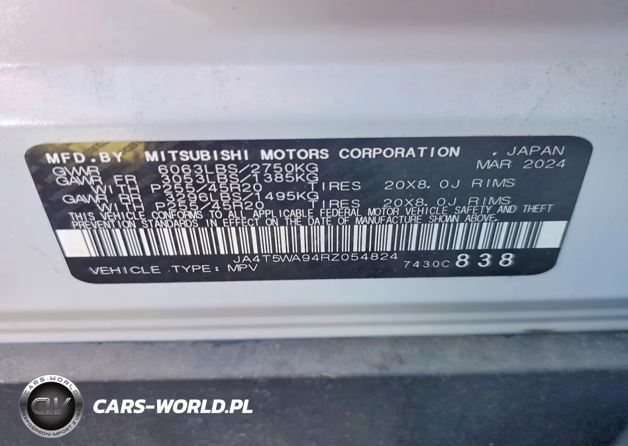 2024 Mitsubishi Outlander Sel VIN:JA4T5WA94RZ054824 - 12