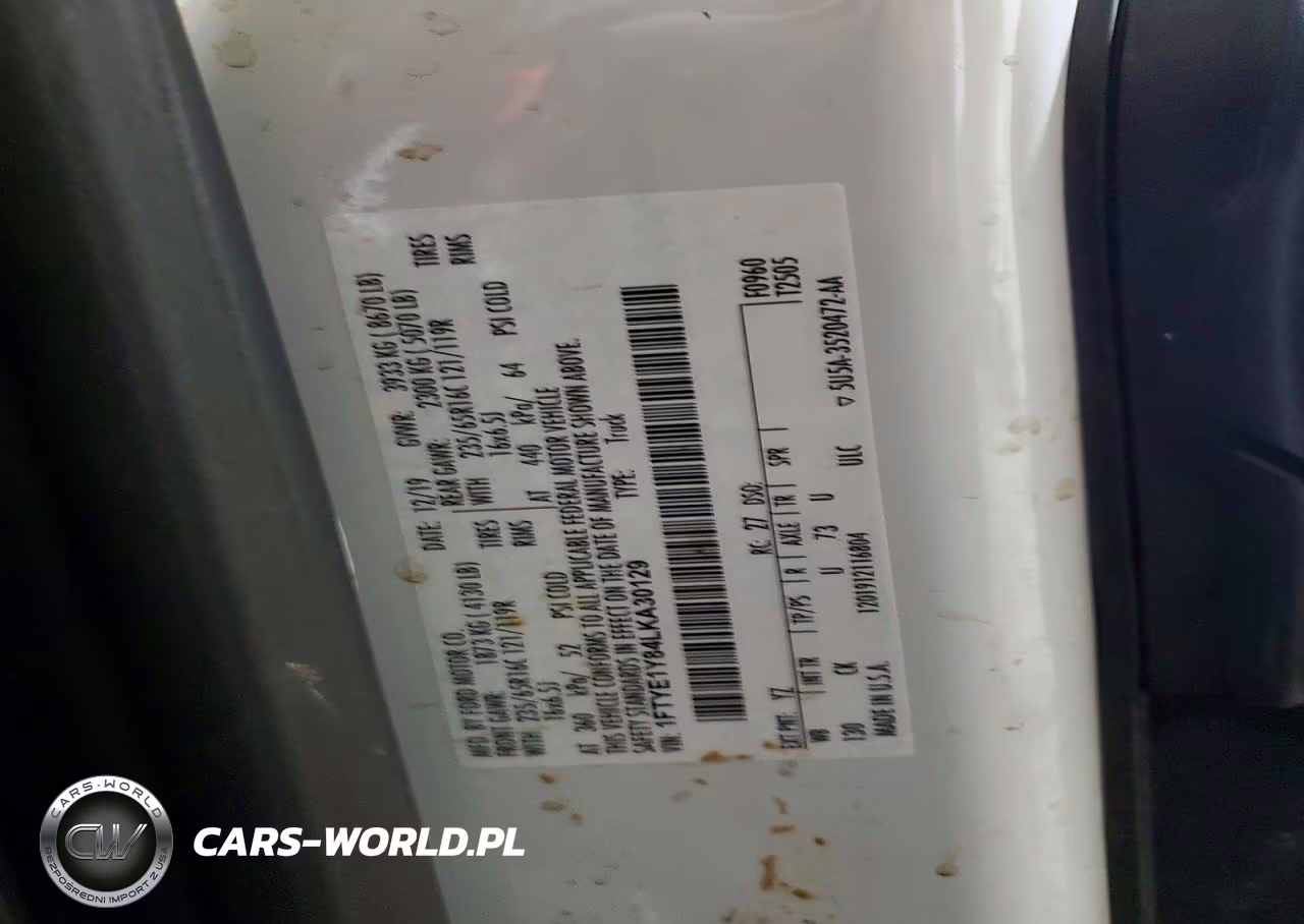 2020 Ford Transit T-150 VIN:1FTYE1Y84LKA30129 - 13