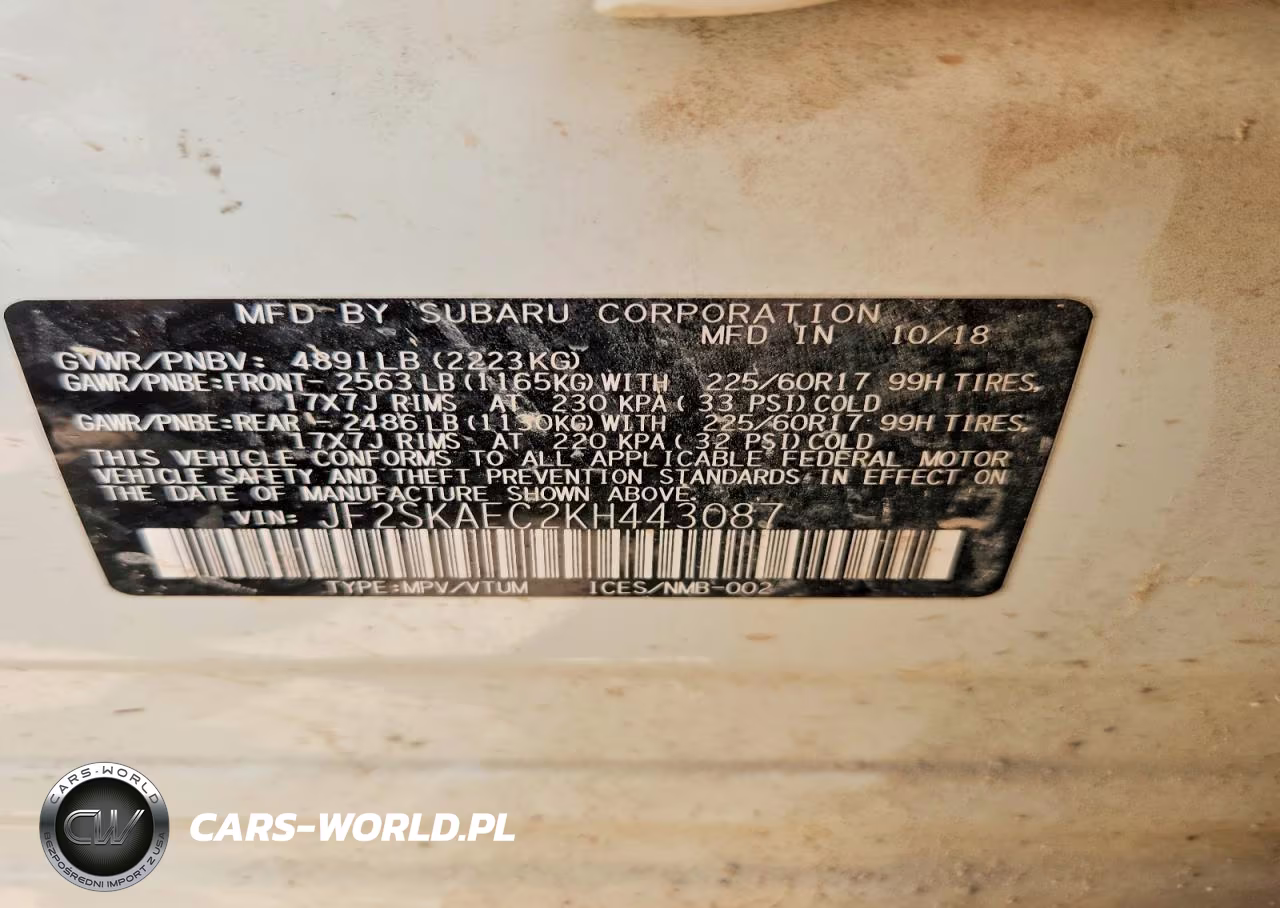 2019 Subaru Forester Premium VIN:JF2SKAEC2KH443087 - 13