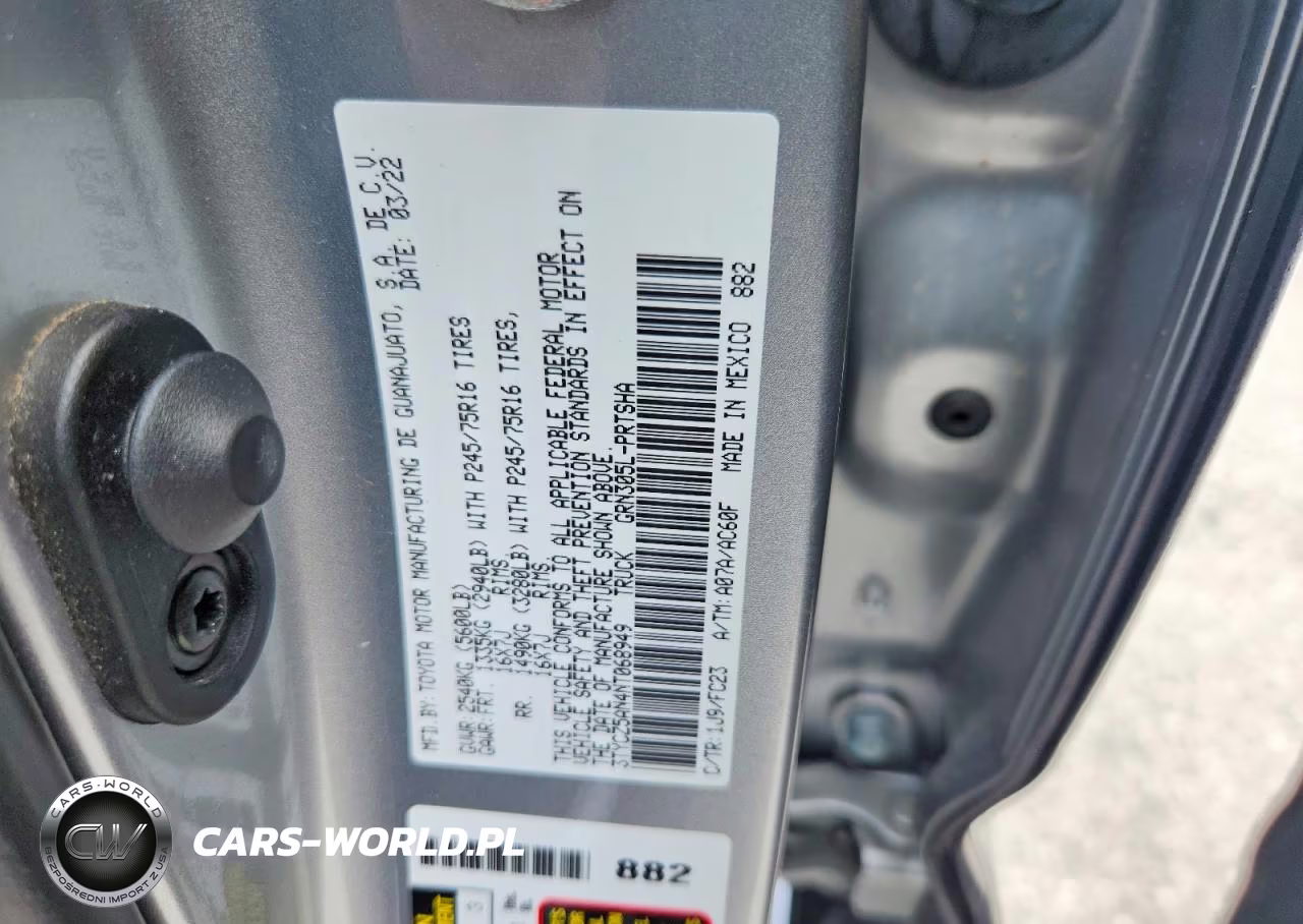 2022 Toyota Tacoma Double Cab VIN:3TYCZ5AN4NT068949 - 12