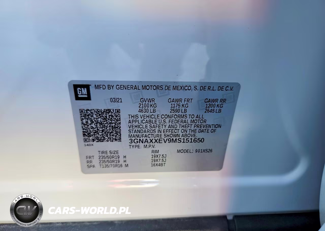 2021 Chevrolet Equinox Premier VIN:3GNAXXEV9MS151650 - 13