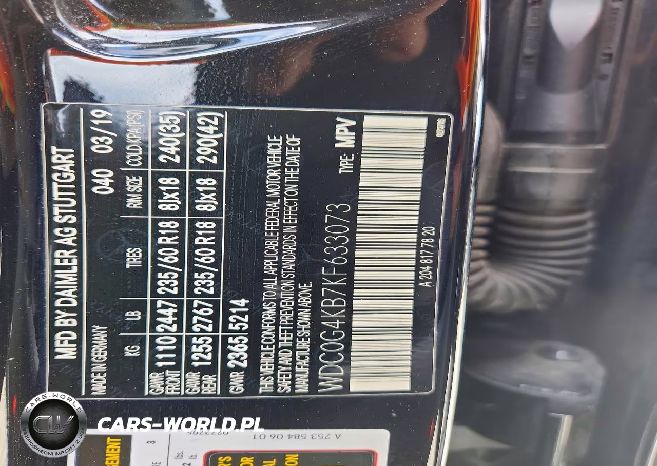 2019 Mercedes-Benz Glc 300 4Matic VIN:WDC0G4KB7KF633073 - 14