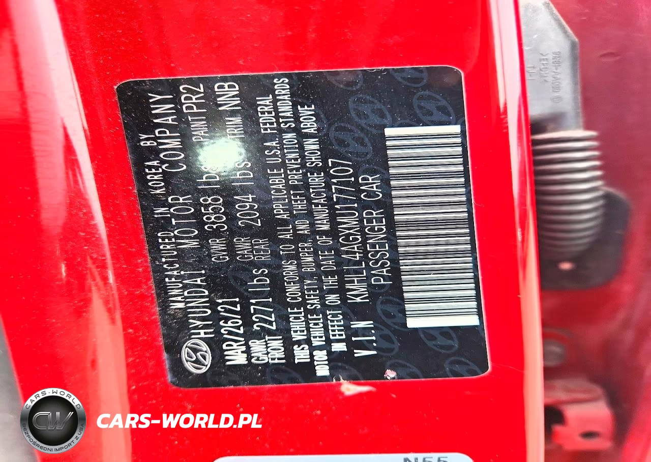 2021 Hyundai Elantra Se VIN:KMHLL4AGXMU177107 - 12