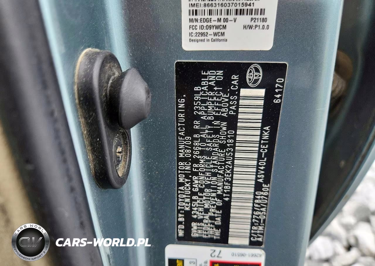 2010 Toyota Camry Le VIN:4T1BF3EK2AU531810 - 12