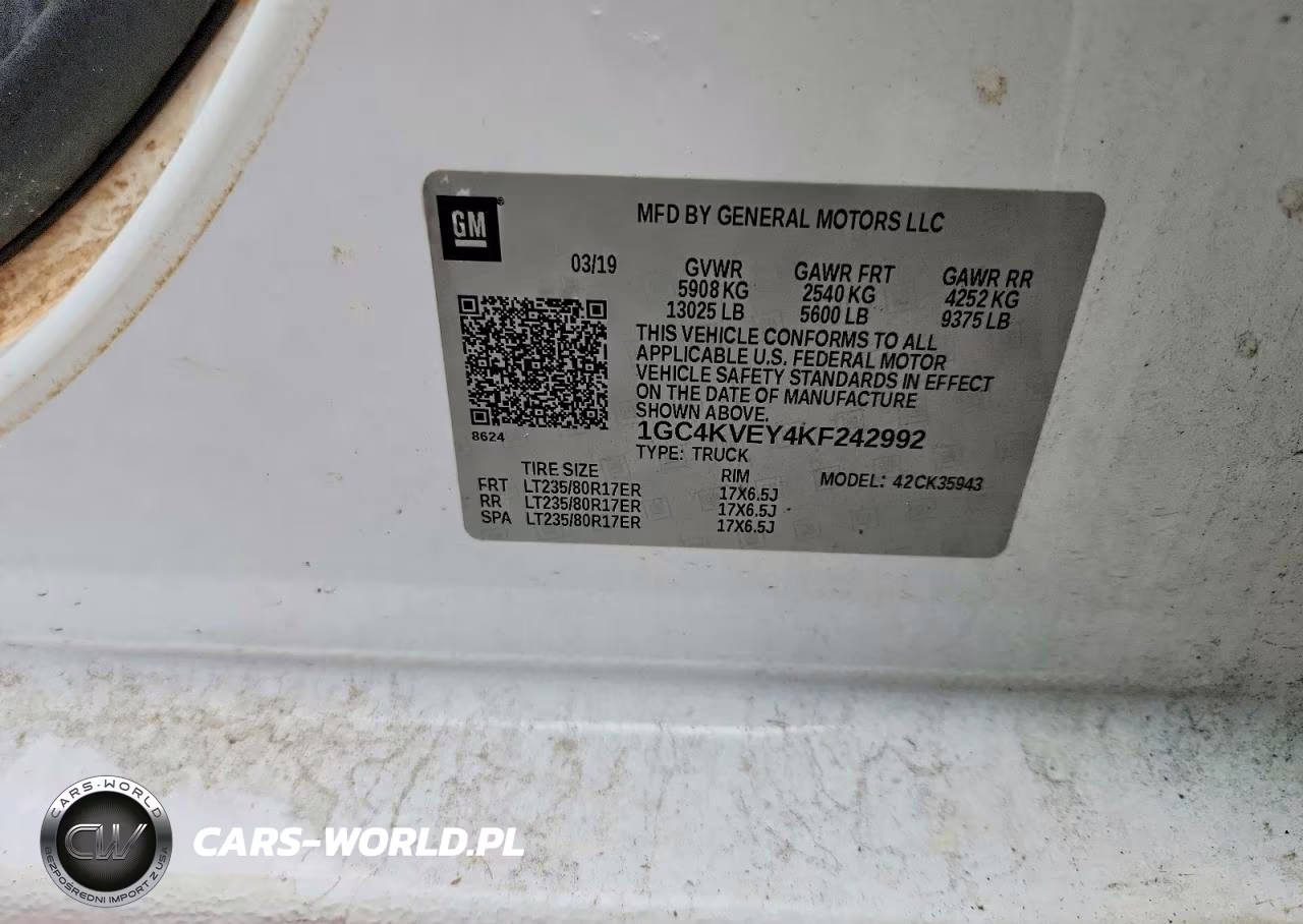 2019 Chevrolet Silverado K3500 VIN:1GC4KVEY4KF242992 - 13