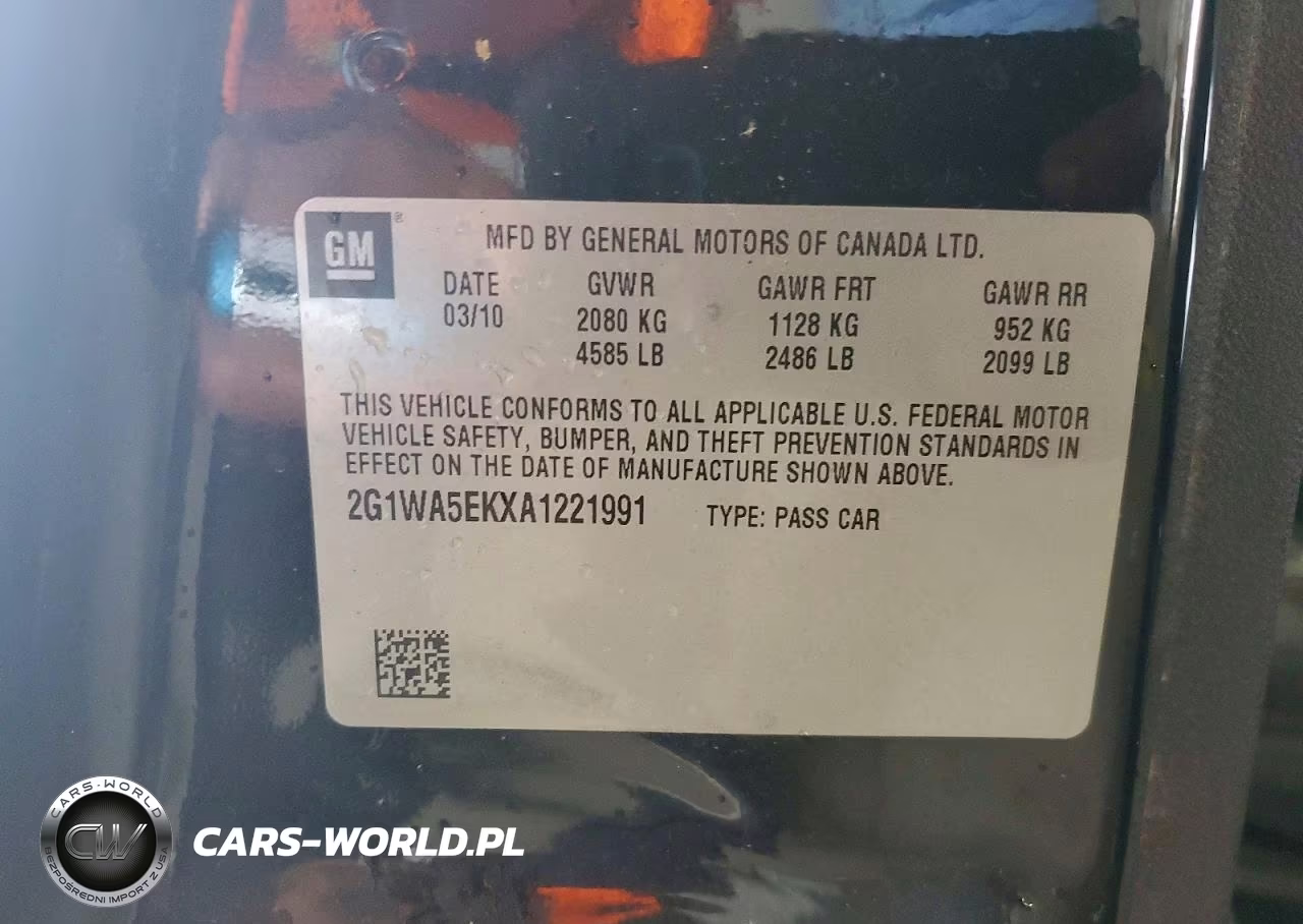 2010 Chevrolet Impala Ls VIN:2G1WA5EKXA1221991 - 12