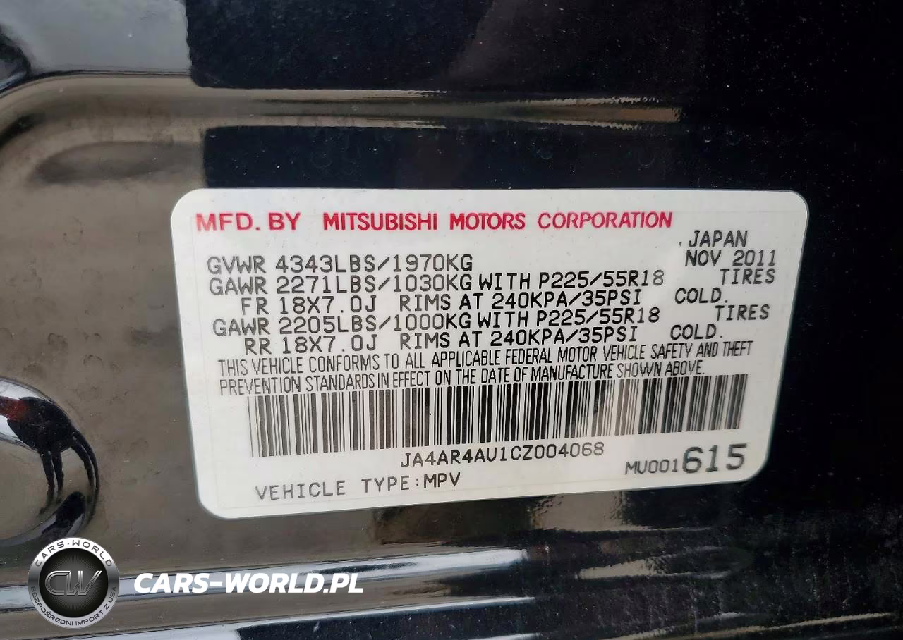 2012 Mitsubishi Outlander Sport Se VIN:JA4AR4AU1CZ004068 - 12