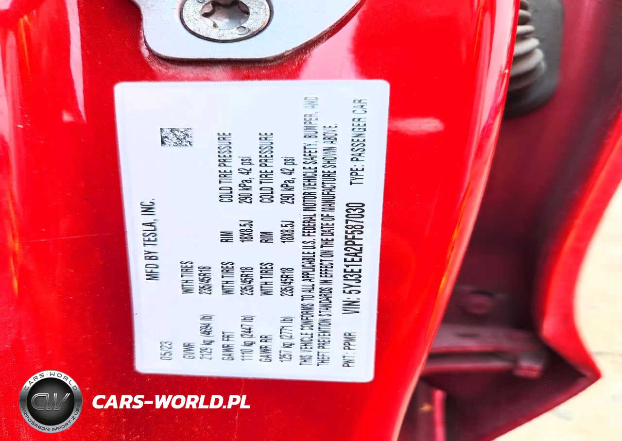 2023 Tesla Model 3 VIN:5YJ3E1EA2PF587030 - 12