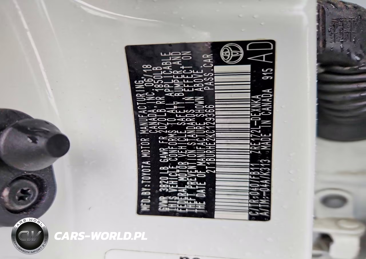 2019 Toyota Corolla Le VIN:2T1BURHE2KC129366 - 12