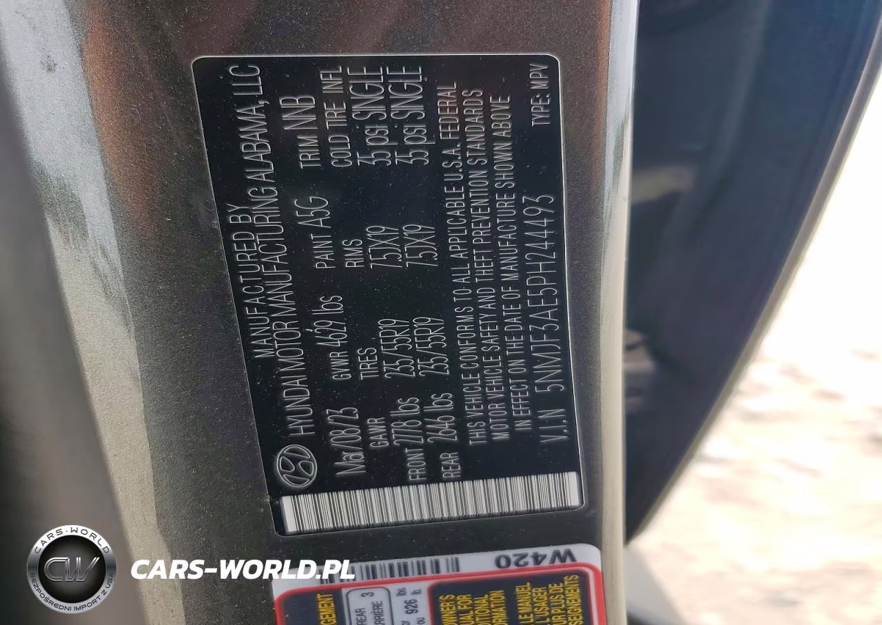 2023 Hyundai Tucson Sel VIN:5NMJF3AE5PH244493 - 13