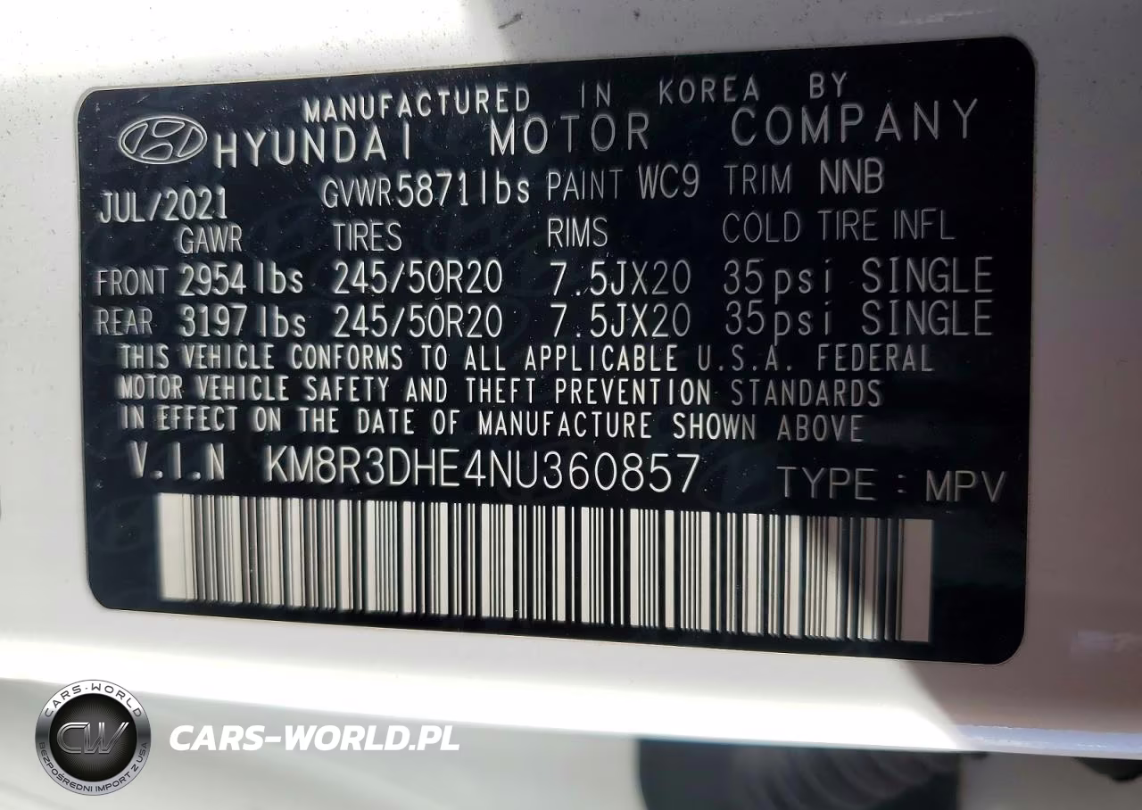 2022 Hyundai Palisade Sel VIN:KM8R3DHE4NU360857 - 13