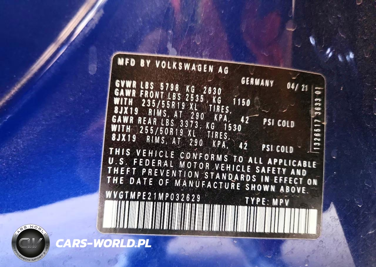 2021 Volkswagen Id.4 Pro S VIN:WVGTMPE21MP032629 - 14