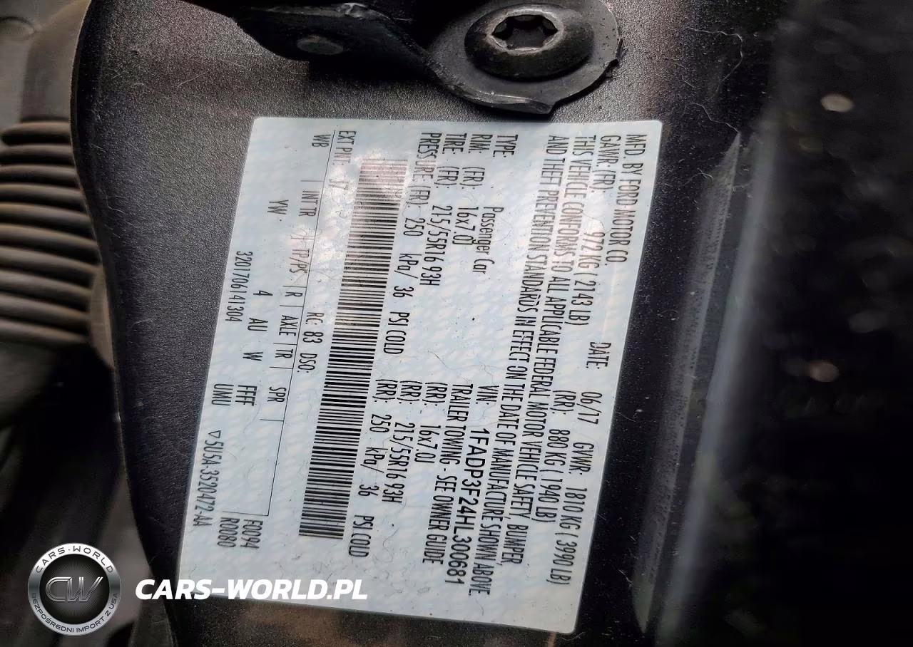 2017 Ford Focus Se VIN:1FADP3F24HL300681 - 12