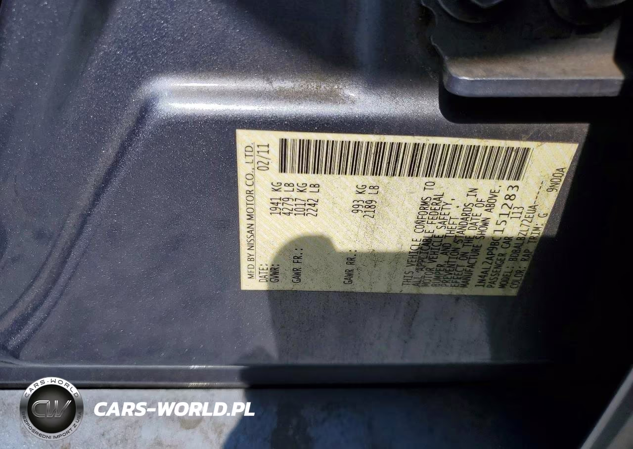 2011 Nissan Altima 2.5 VIN:1N4AL2AP9BC151283 - 12