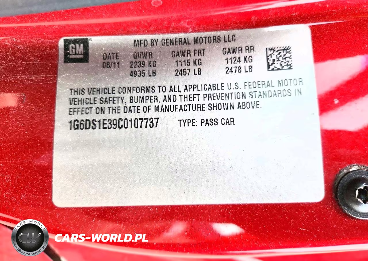 2012 Cadillac Cts Premium Collection VIN:1G6DS1E39C0107737 - 12