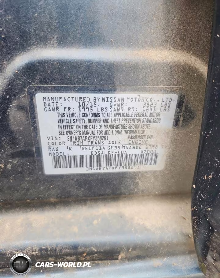 2015 Nissan Sentra Sv VIN:3N1AB7APXFY358291 - 12