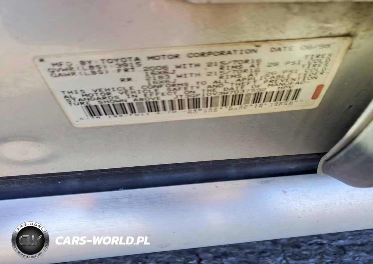 1998 Toyt Rav4 VIN:JT3GP10V3W7037592 - 13