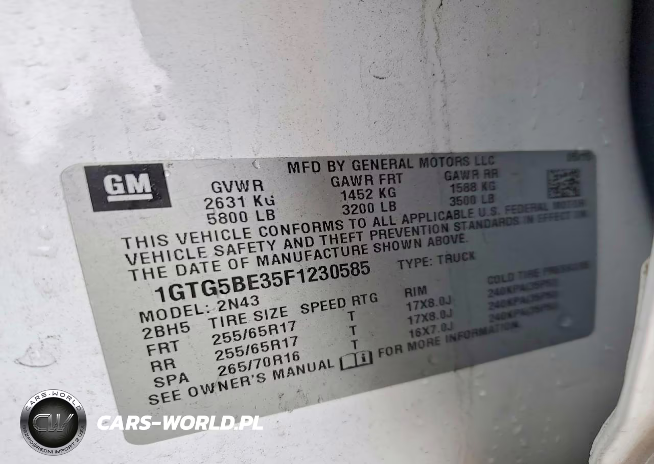 2015 GMC Canyon Sle VIN:1GTG5BE35F1230585 - 12