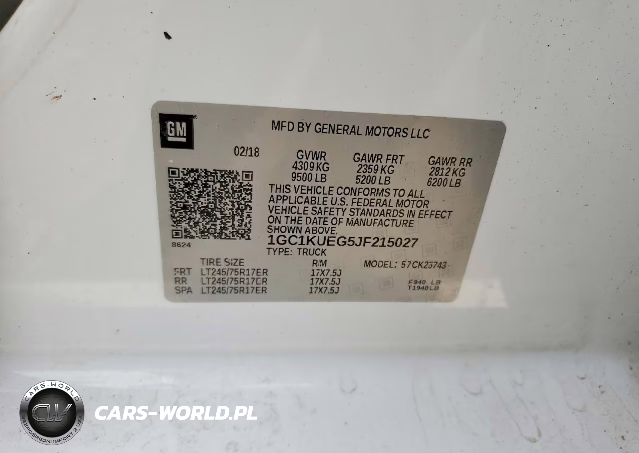 2018 Chevrolet Silverado K2500 Heavy Duty VIN:1GC1KUEG5JF215027 - 12