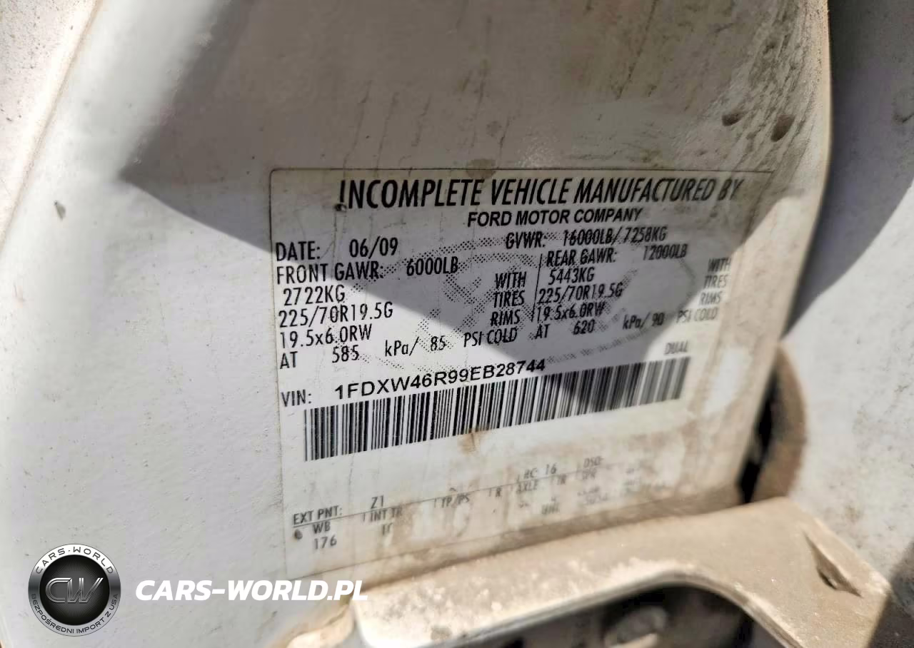2009 Ford F450 Super Duty VIN:1FDXW46R99EB28744 - 12