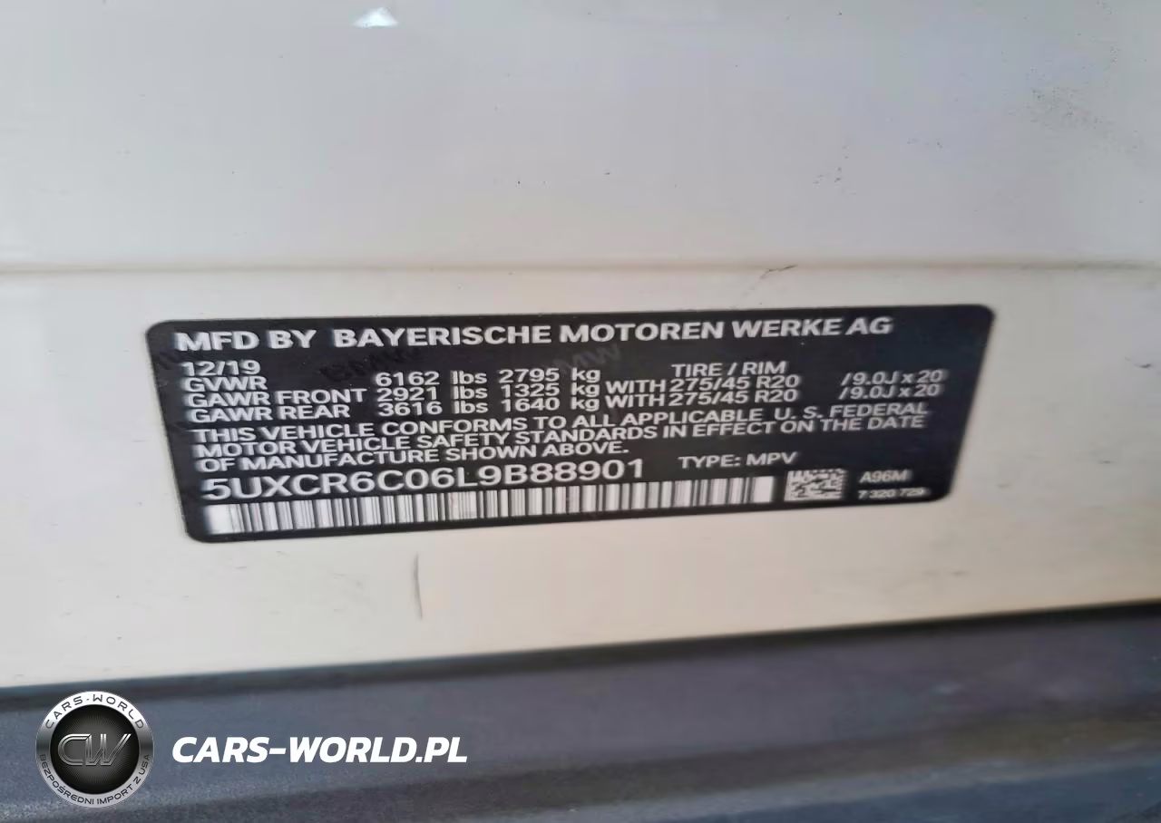 2020 BMW X5 xDrive40I VIN:5UXCR6C06L9B88901 - 13