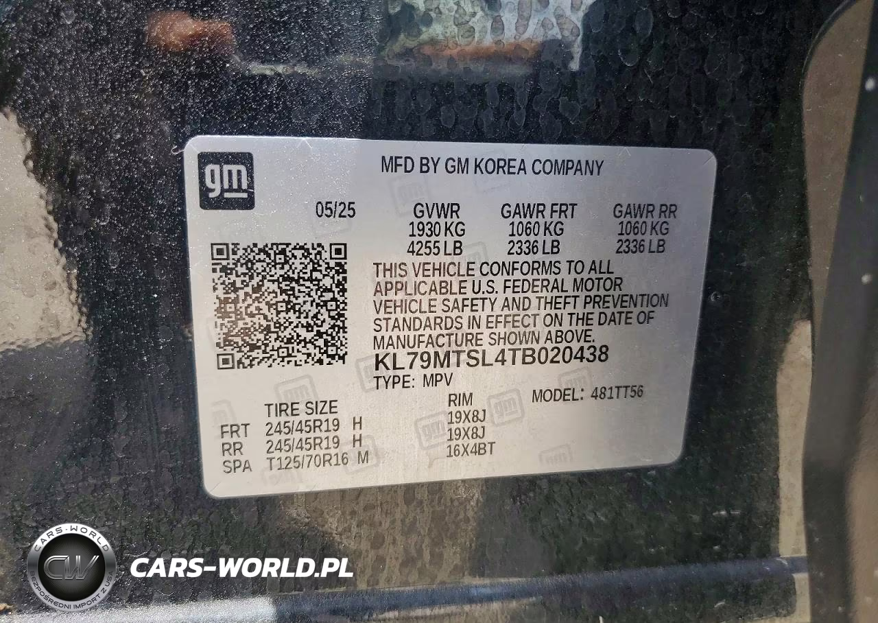 2026 Chevrolet Trailblazer Rs VIN:KL79MTSL4TB020438 - 13