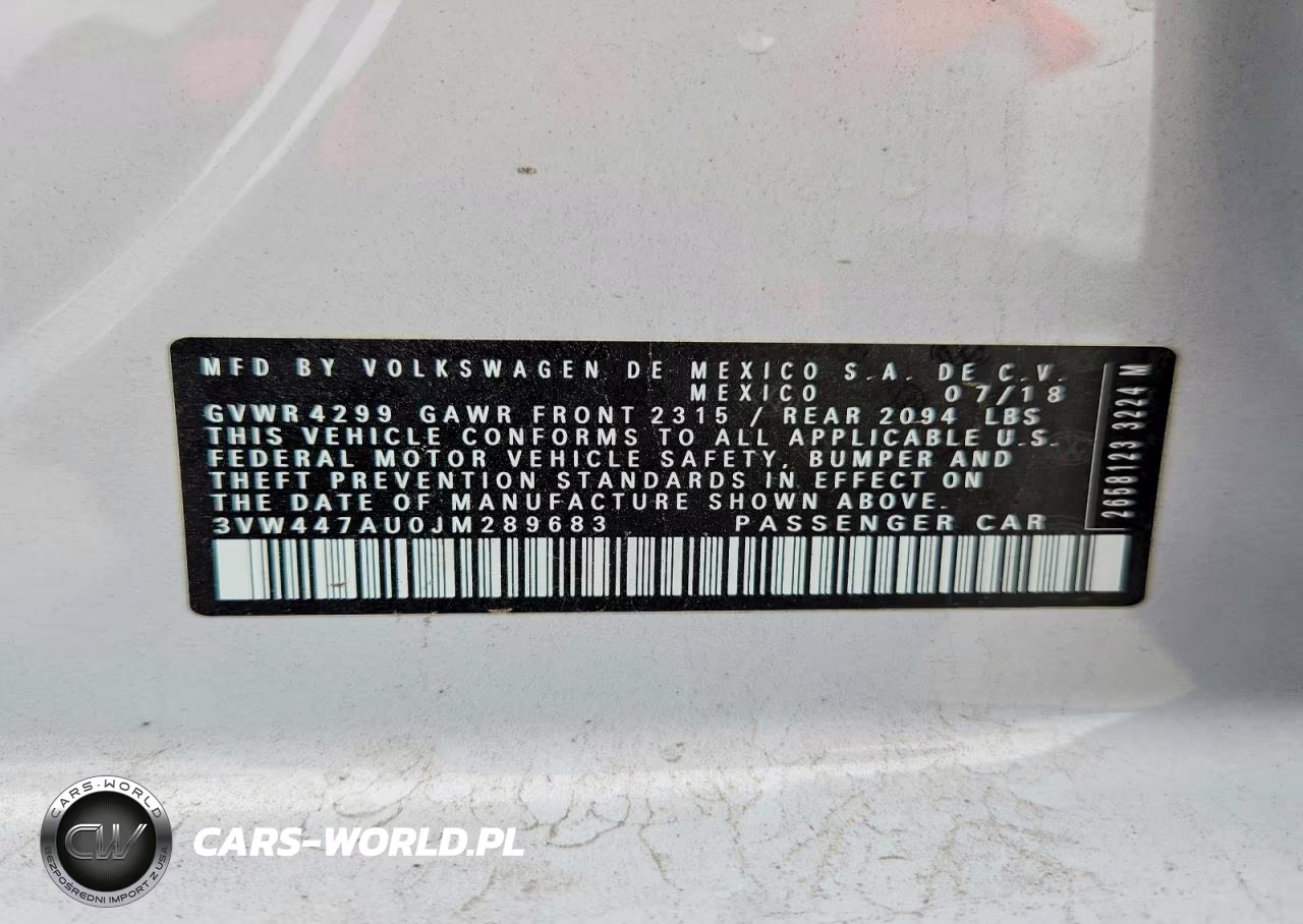 2018 Volkswagen Gti S VIN:3VW447AU0JM289683 - 12