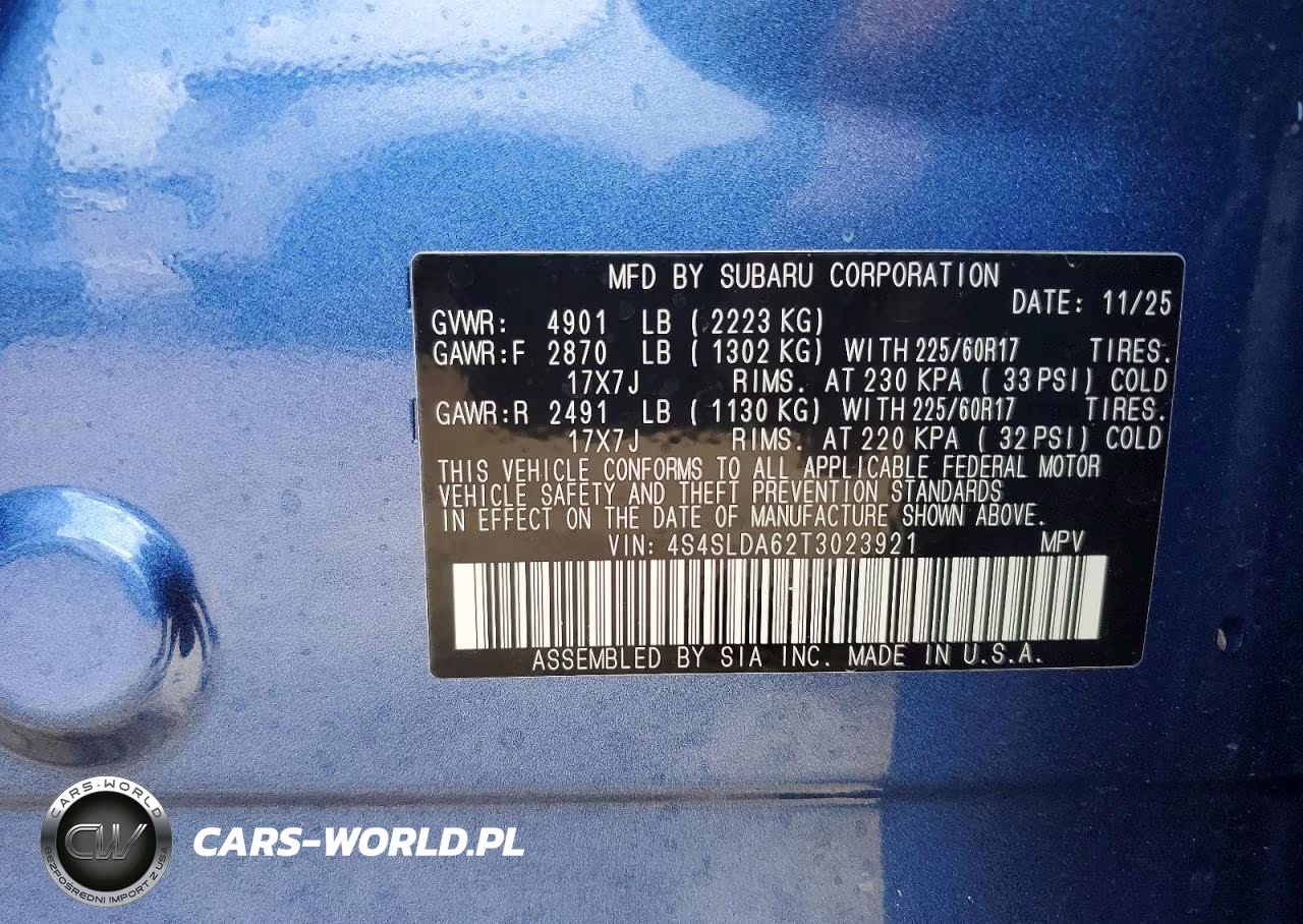 2026 Subaru Forester VIN:4S4SLDA62T3023921 - 13