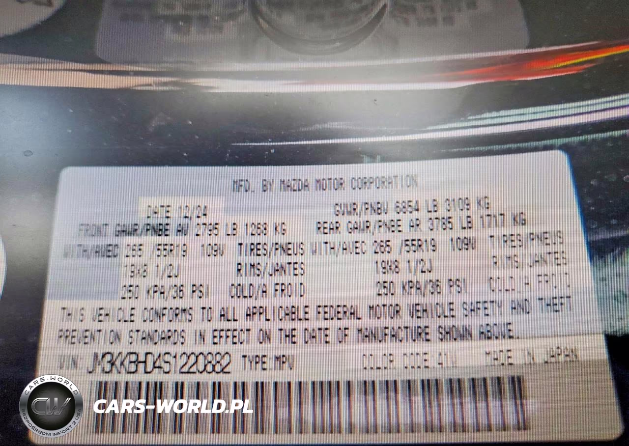 2025 Mazda Cx-90 Preferred VIN:JM3KKBHD4S1220882 - 13