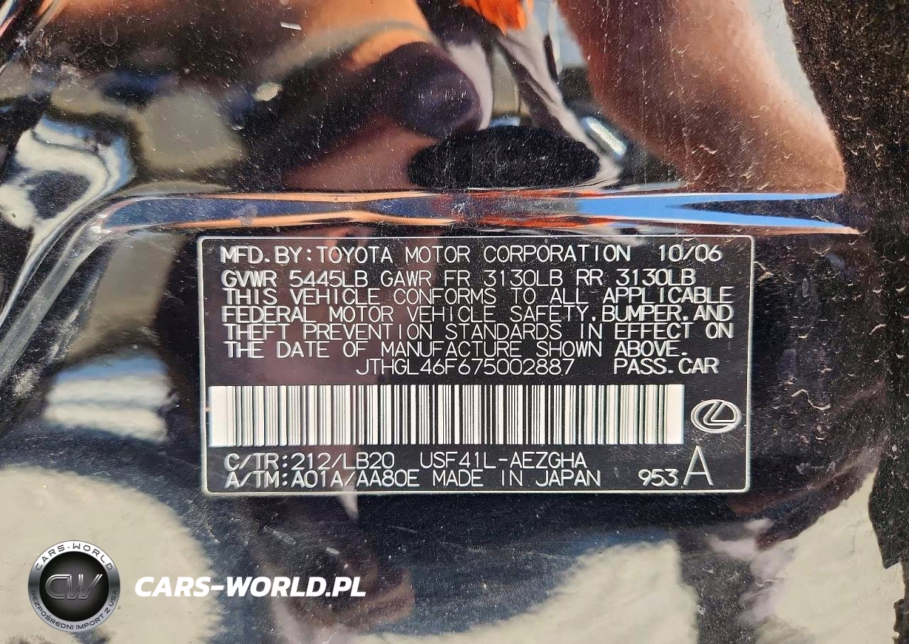 2007 Lexus Ls 460L VIN:JTHGL46F675002887 - 13