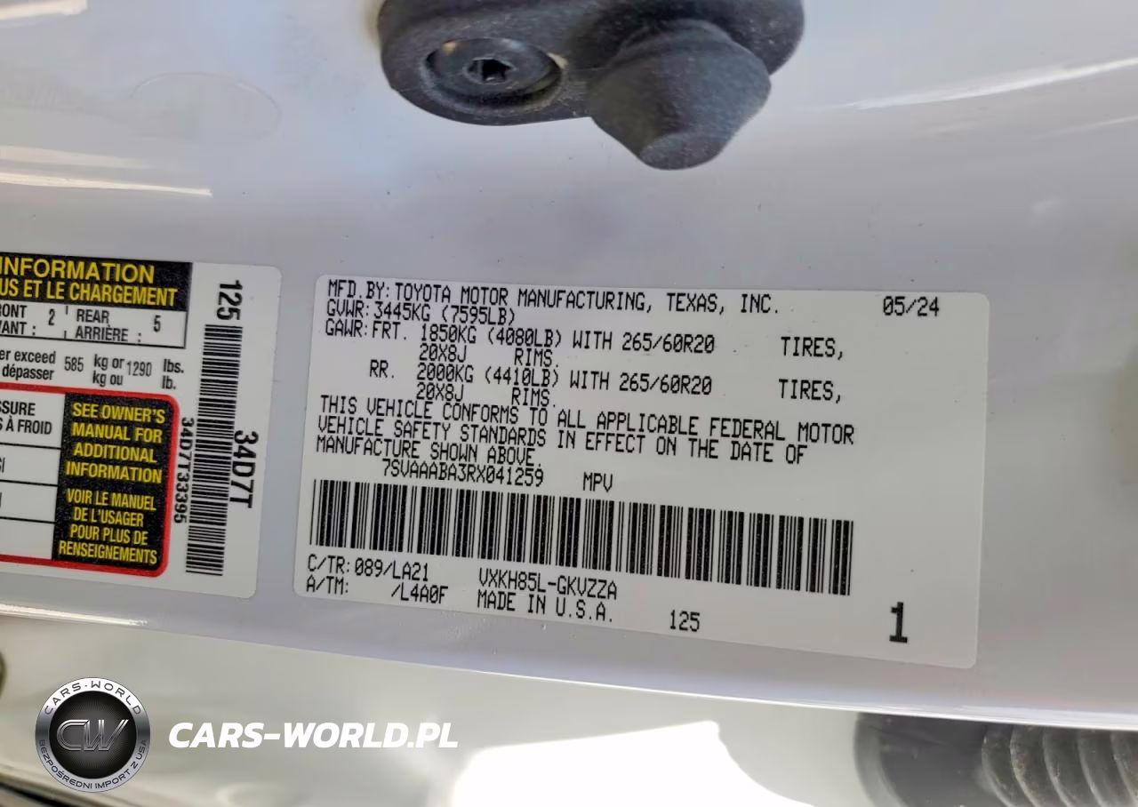 2024 Toyota Sequoia Platinum VIN:7SVAAABA3RX041259 - 13
