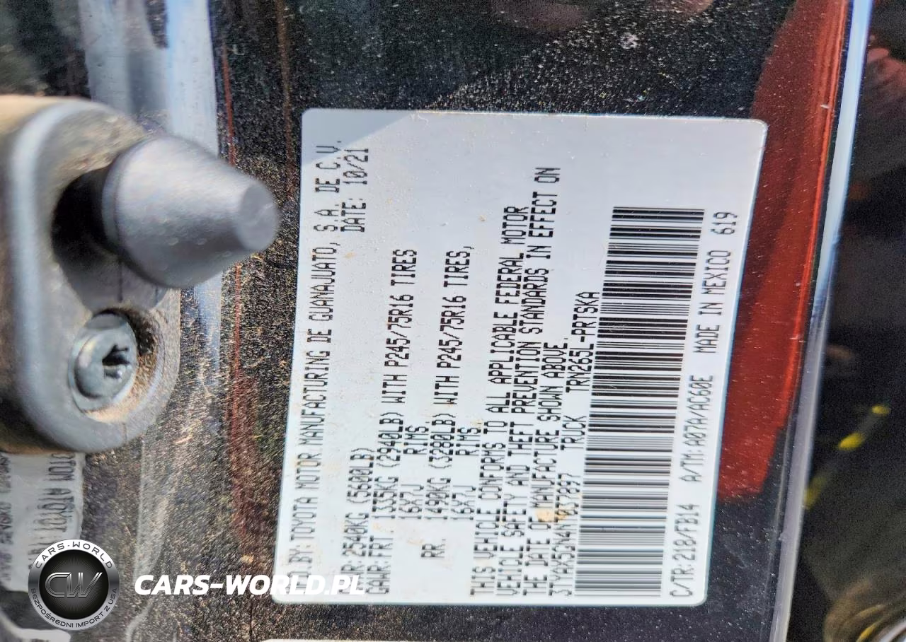 2022 Toyota Tacoma Sr VIN:3TYAX5GN4NT037897 - 12