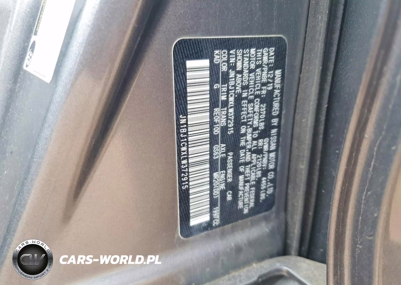 2020 Nissan Rogue Sport S VIN:JN1BJ1CWXLW372915 - 12