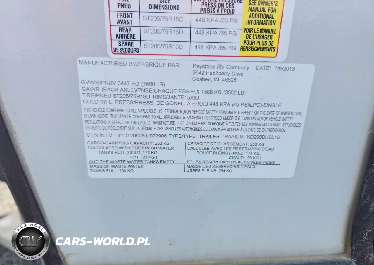 2018 Kodiak Recreational Vehicle (Rv) VIN:4YDT29926JJ972906 - 10