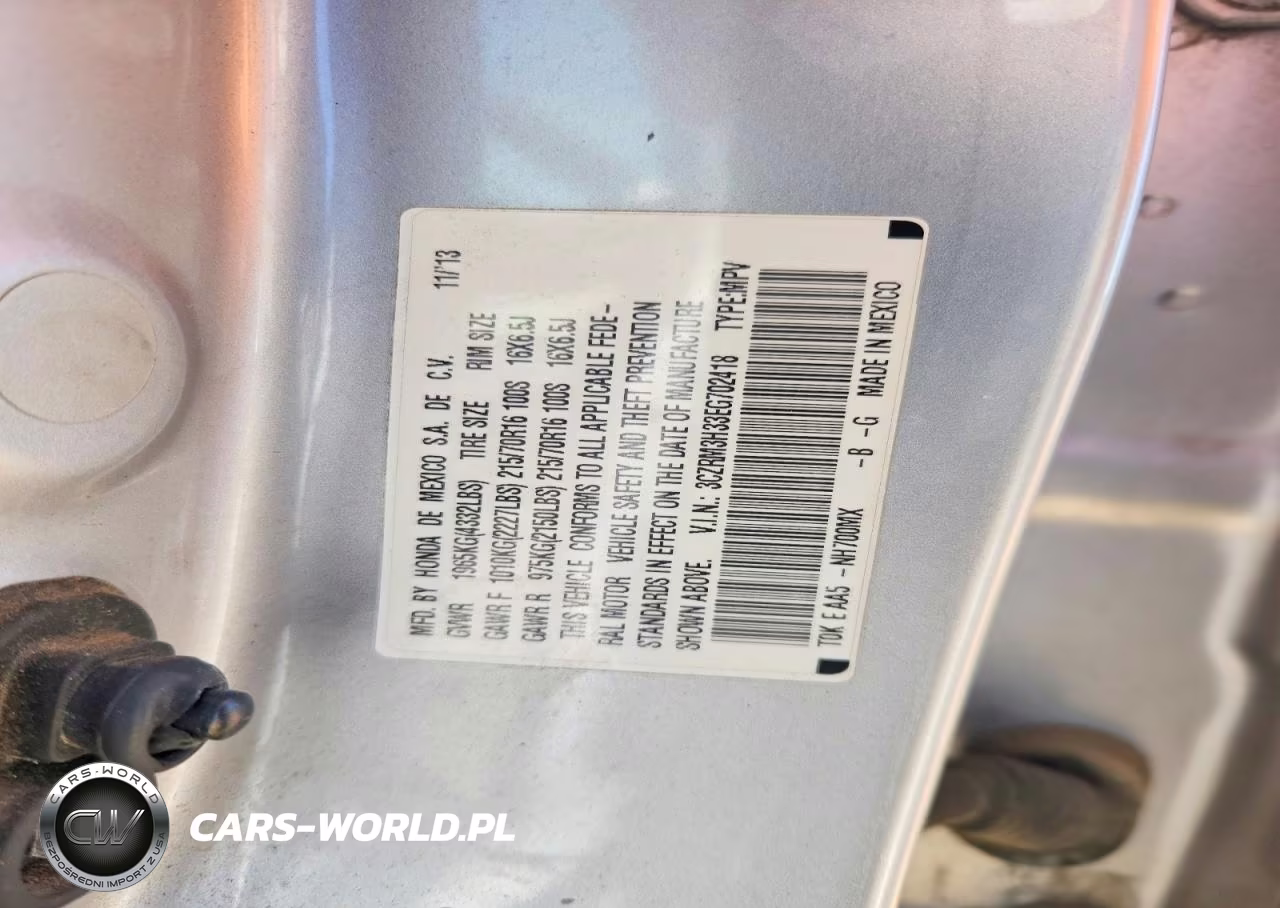 2014 Honda Cr-V Lx VIN:3CZRM3H33EG702418 - 13