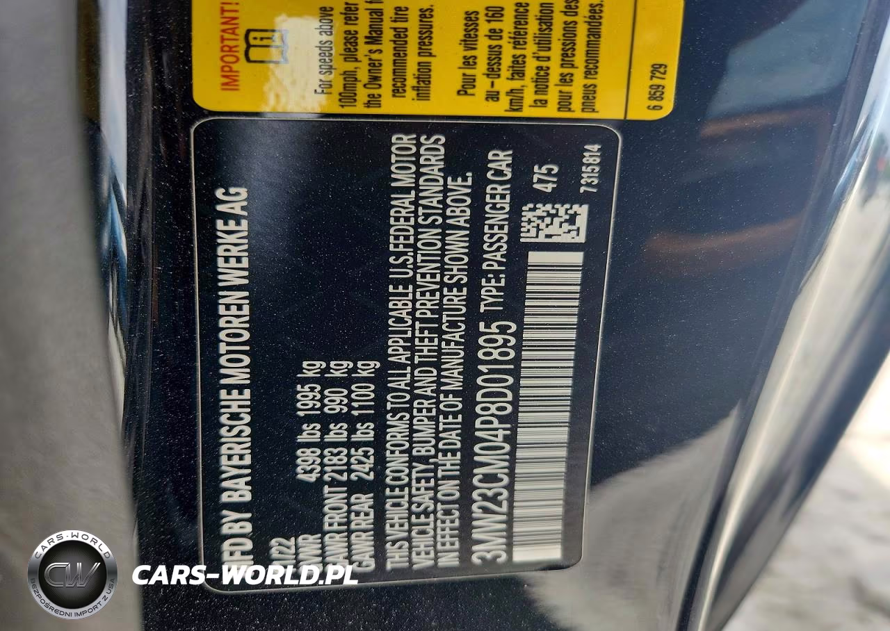 2023 BMW 230I VIN:3MW23CM04P8D01895 - 12