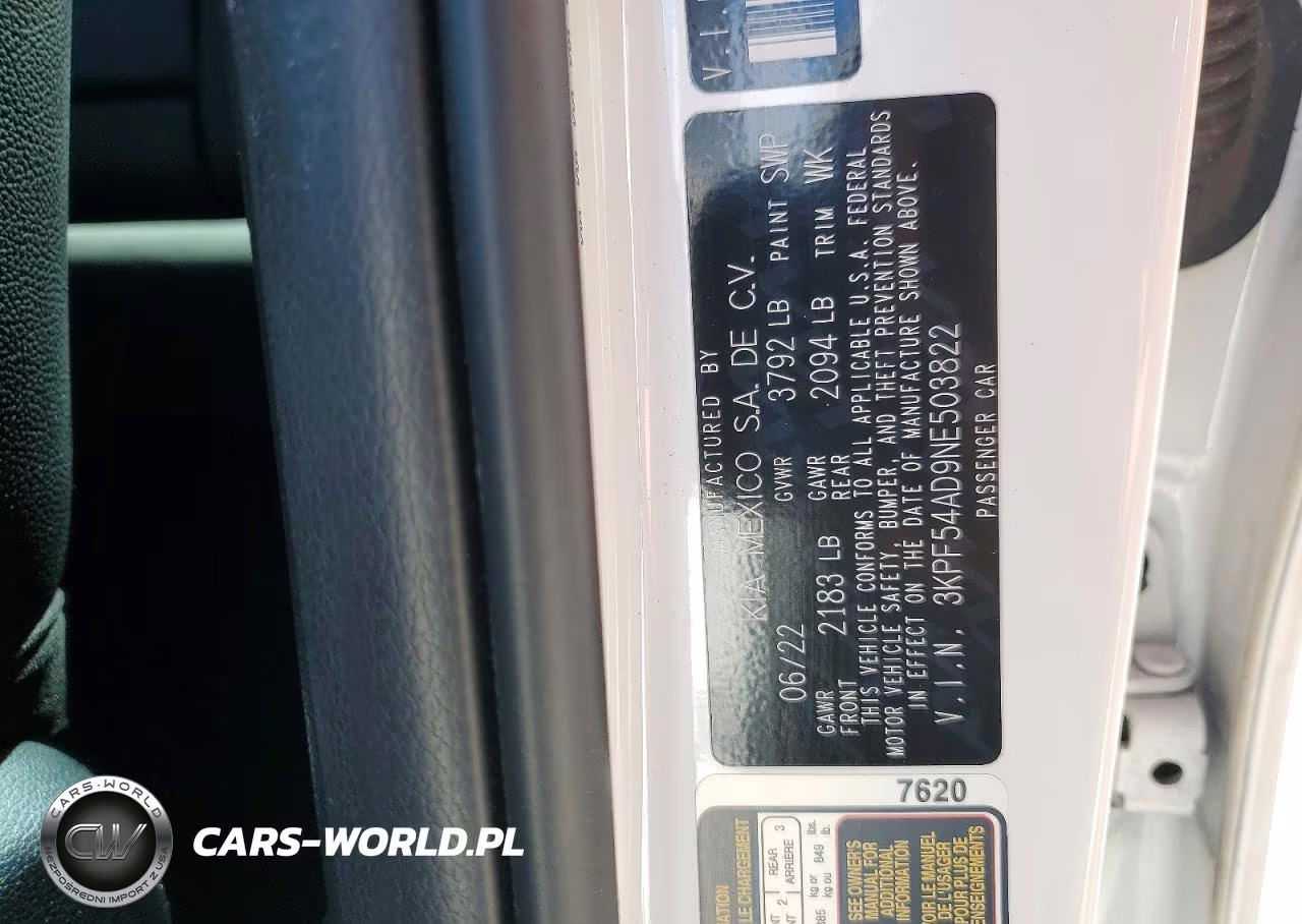 2022 Kia Forte Gt Line VIN:3KPF54AD9NE503822 - 12