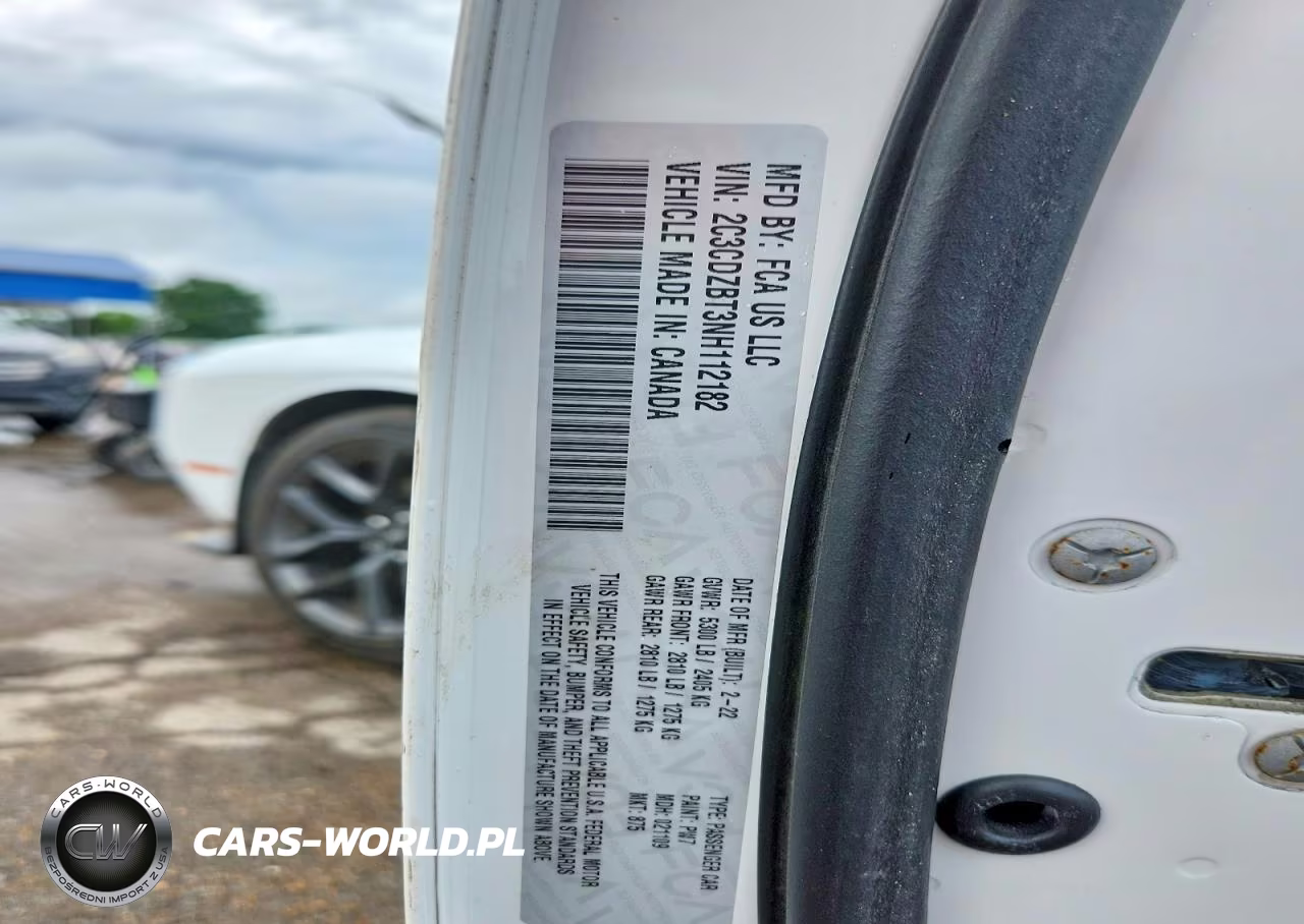 2022 Dodge Challenger R VIN:2C3CDZBT3NH112182 - 12