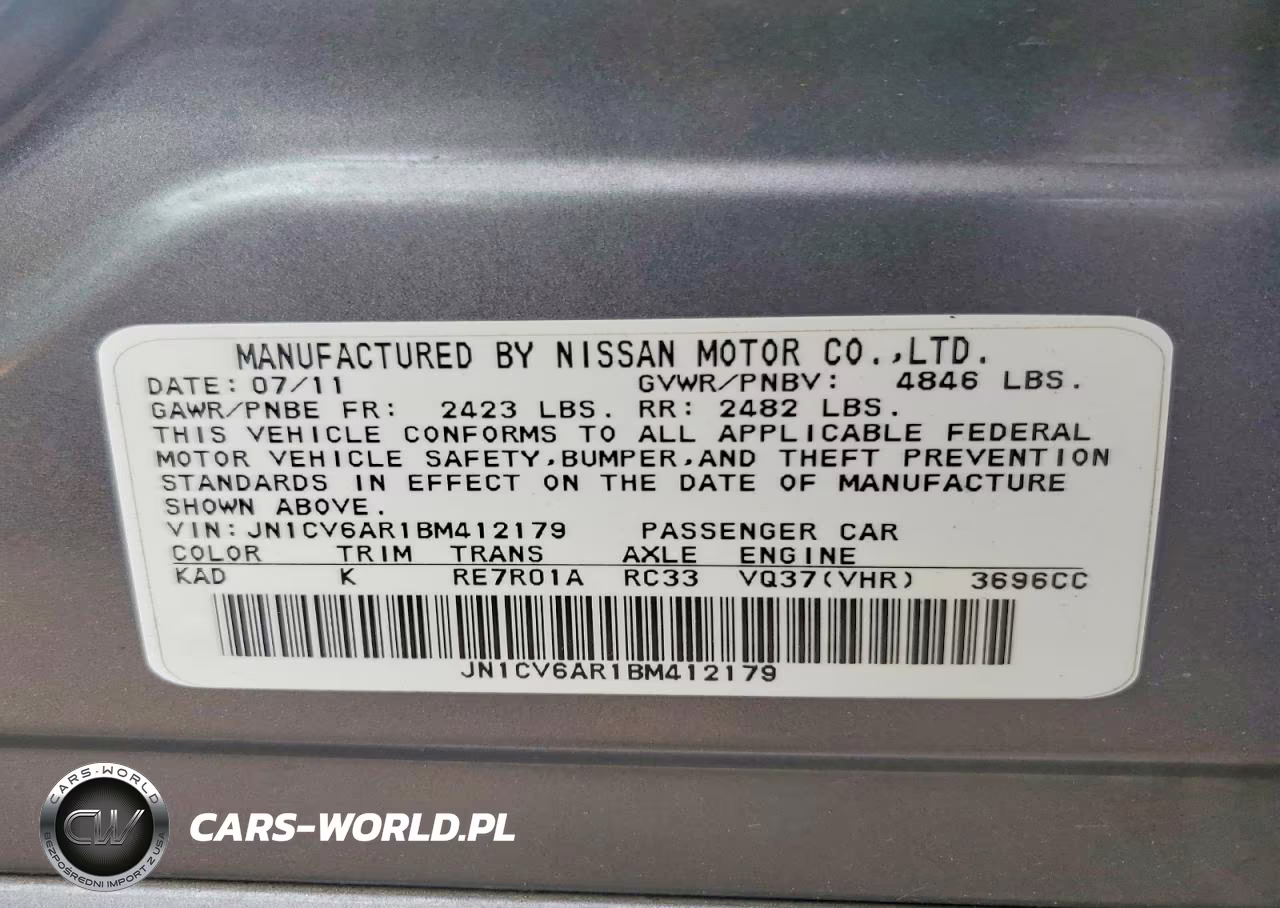 2011 Infiniti G37 Sedan X VIN:JN1CV6AR1BM412179 - 12