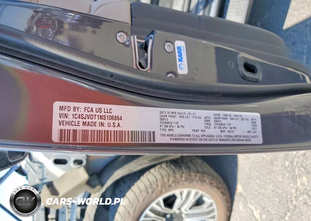 2022 Jeep Wagoneer Series Iii VIN:1C4SJVDT1NS106864 - 14