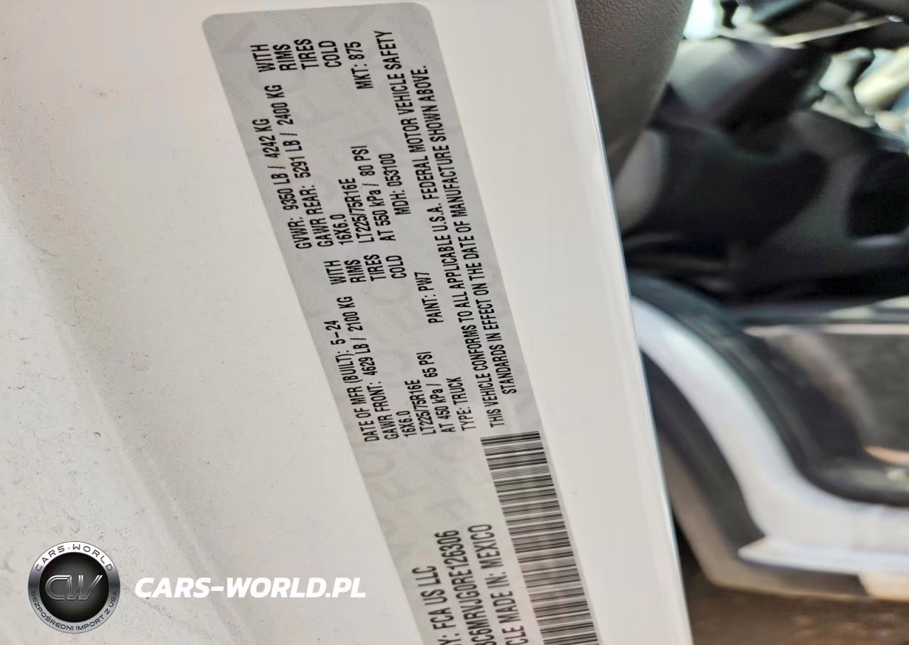 2024 Ram Promaster 3500 3500 High VIN:3C6MRVJG0RE126306 - 13