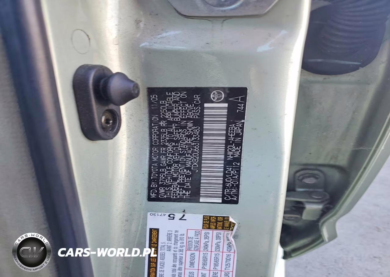 2006 Toyota Prius Base VIN:JTDKB20U663133483 - 12