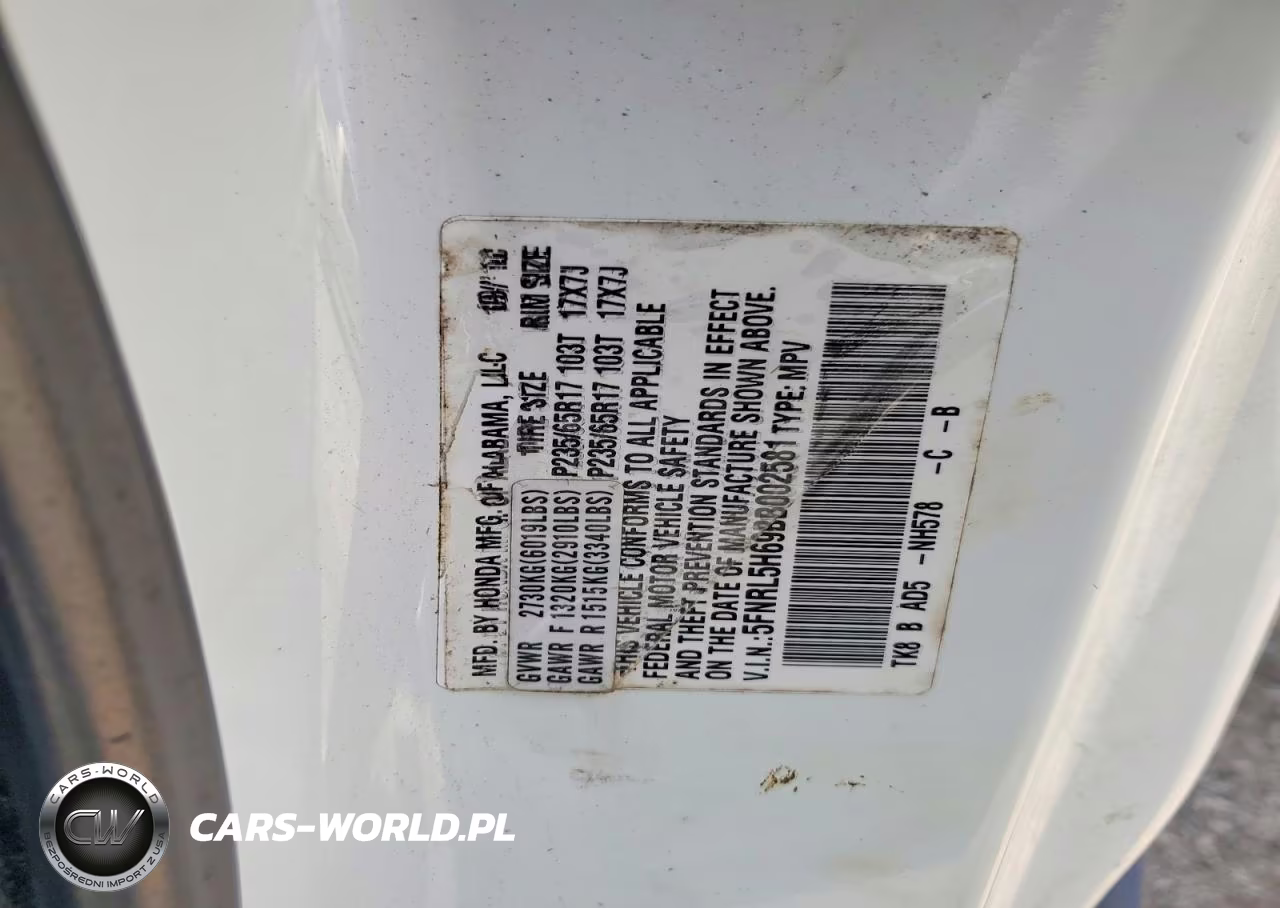 2011 Honda Odyssey Exl VIN:5FNRL5H69BB002581 - 13
