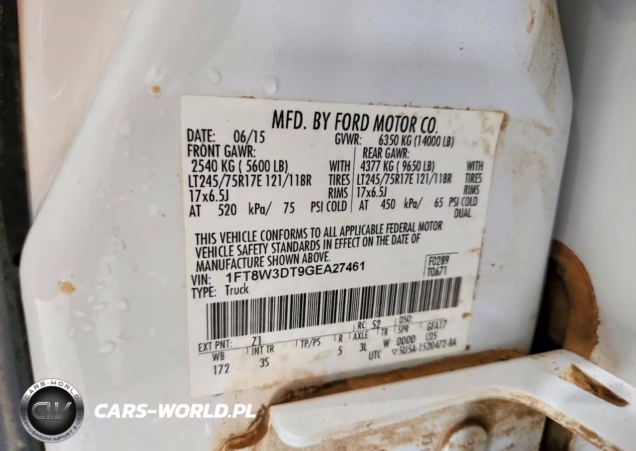2016 Ford F350 Super Duty VIN:1FT8W3DT9GEA27461 - 12
