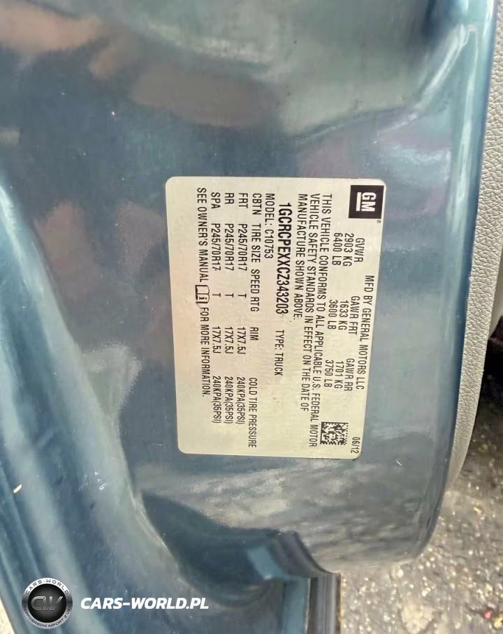 2012 Chev Silverado 1500 Hybri VIN:1GCRCPEXXCZ343203 - 10