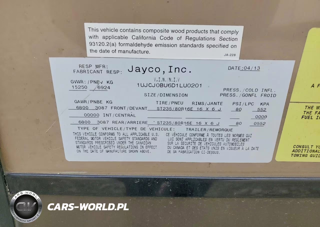 2013 Jayco Eagle VIN:1UJCJ0BU6D1LU0201 - 10